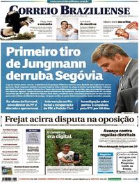 Capa do jornal Correio Braziliense 28/02/2018