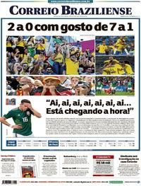 Capa do jornal Correio Braziliense 28/06/2018