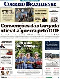 Capa do jornal Correio Braziliense 29/07/2018