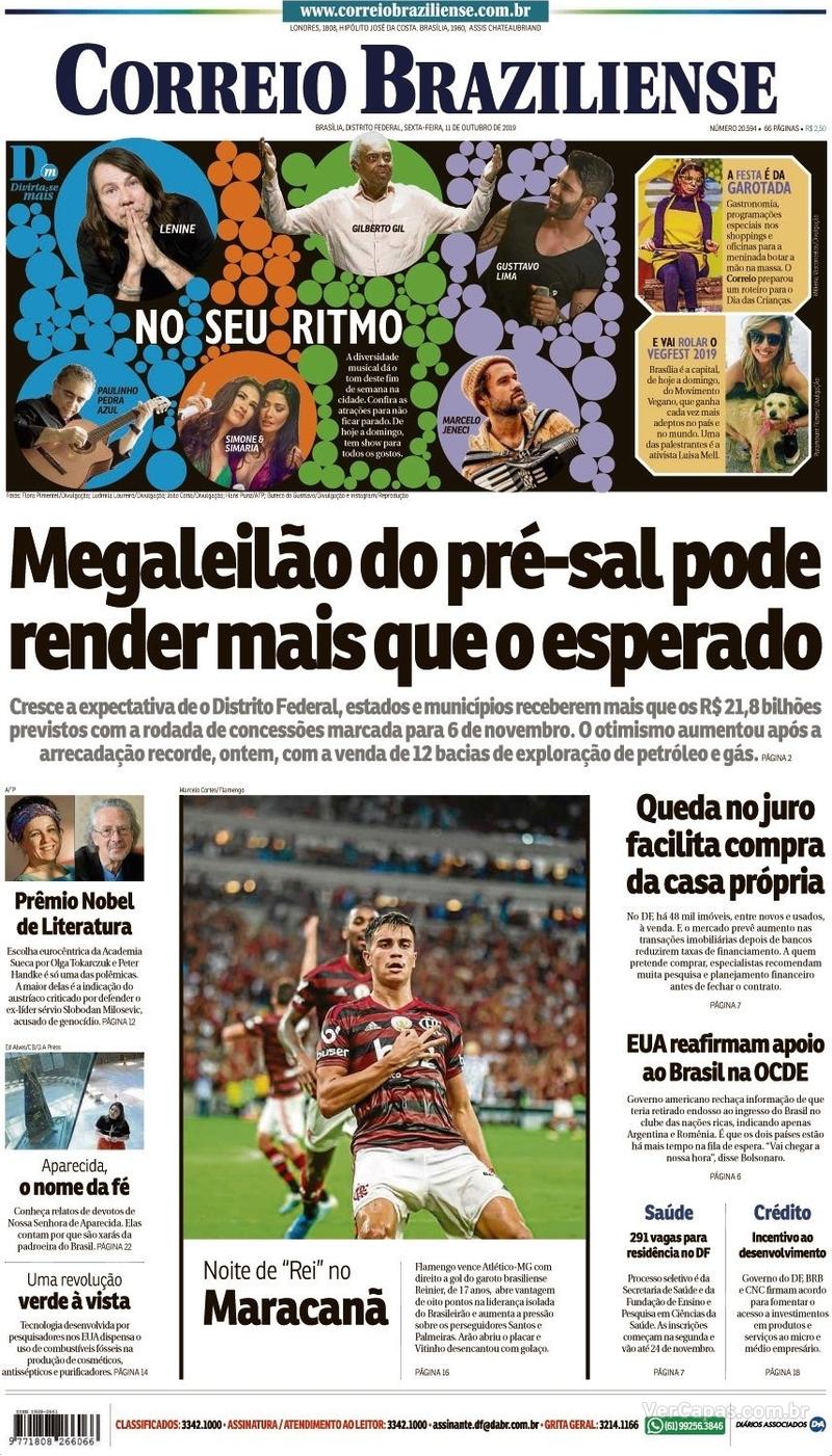 Capa jornal Correio Braziliense