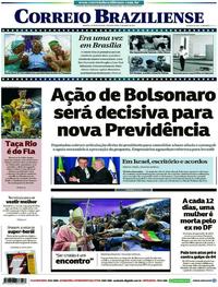 Capa do jornal Correio Braziliense 01/04/2019