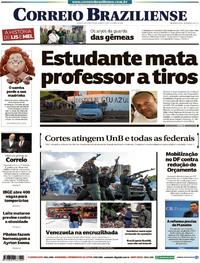 Capa do jornal Correio Braziliense 01/05/2019