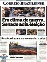 Capa do jornal Correio Braziliense 02/02/2019