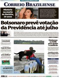 Capa do jornal Correio Braziliense 02/04/2019