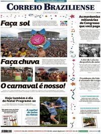 Capa do jornal Correio Braziliense 03/03/2019