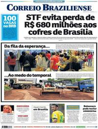 Capa do jornal Correio Braziliense 04/05/2019