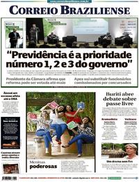 Capa do jornal Correio Braziliense 06/02/2019