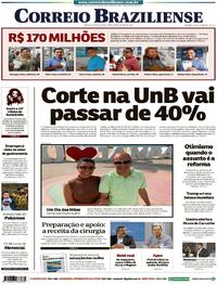 Capa do jornal Correio Braziliense 07/05/2019