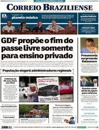 Capa do jornal Correio Braziliense 08/02/2019