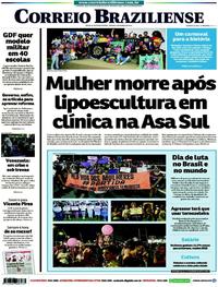 Capa do jornal Correio Braziliense 09/03/2019