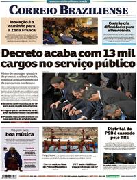 Capa do jornal Correio Braziliense 12/04/2019