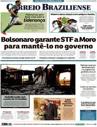 Capa do jornal Correio Braziliense 13/05/2019