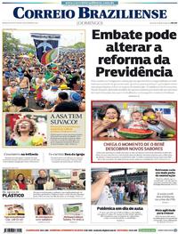 Capa do jornal Correio Braziliense 17/02/2019