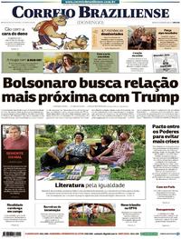 Capa do jornal Correio Braziliense 17/03/2019