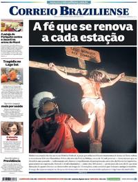 Capa do jornal Correio Braziliense 20/04/2019