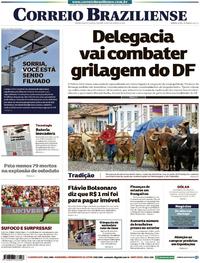 Capa do jornal Correio Braziliense 21/01/2019