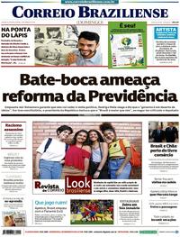Capa do jornal Correio Braziliense 24/03/2019