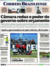 Capa do jornal Correio Braziliense 27/03/2019