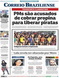 Capa do jornal Correio Braziliense 27/04/2019
