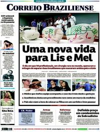 Capa do jornal Correio Braziliense 30/04/2019