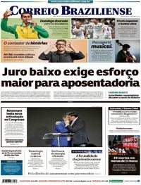Capa do jornal Correio Braziliense 05/08/2019