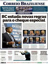 Capa do jornal Correio Braziliense 07/08/2019