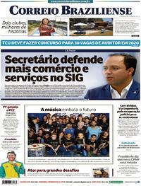 Capa do jornal Correio Braziliense 10/08/2019