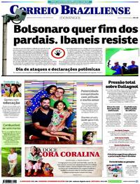 Capa do jornal Correio Braziliense 11/08/2019