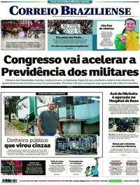 Capa do jornal Correio Braziliense 12/08/2019