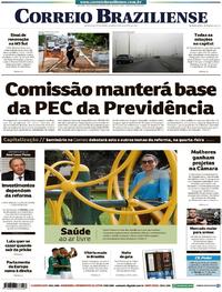 Capa do jornal Correio Braziliense 20/05/2019