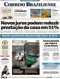 Capa do jornal Correio Braziliense 21/08/2019