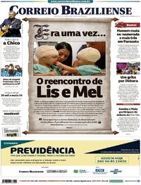 Capa do jornal Correio Braziliense 22/05/2019