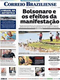 Capa do jornal Correio Braziliense 26/05/2019