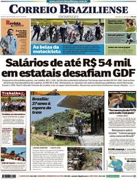 Capa do jornal Correio Braziliense 28/07/2019