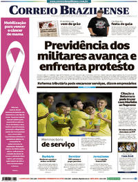 Capa do jornal Correio Braziliense 30/10/2019