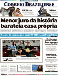 Capa do jornal Correio Braziliense 31/10/2019
