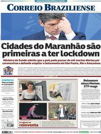 Capa do jornal Correio Braziliense 01/05/2020