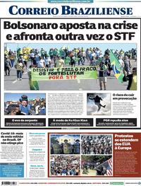 Capa do jornal Correio Braziliense 01/06/2020
