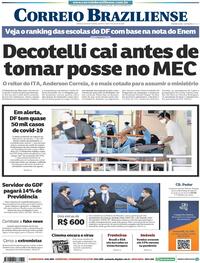 Capa do jornal Correio Braziliense 01/07/2020