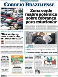 Capa do jornal Correio Braziliense 01/08/2020
