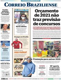 Capa do jornal Correio Braziliense 01/09/2020