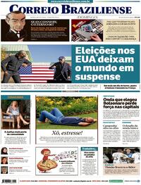 Capa do jornal Correio Braziliense 01/11/2020