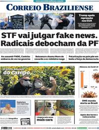 Capa do jornal Correio Braziliense 02/06/2020