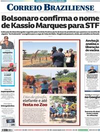 Capa do jornal Correio Braziliense 02/10/2020
