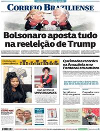 Capa do jornal Correio Braziliense 02/11/2020