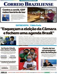 Capa do jornal Correio Braziliense 02/12/2020
