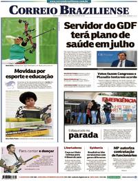 Capa do jornal Correio Braziliense 03/03/2020