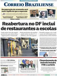 Capa do jornal Correio Braziliense 03/07/2020