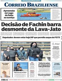 Capa do jornal Correio Braziliense 04/08/2020