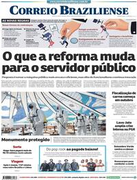 Capa do jornal Correio Braziliense 04/09/2020